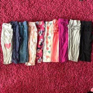 18 month toddler girl pant lot